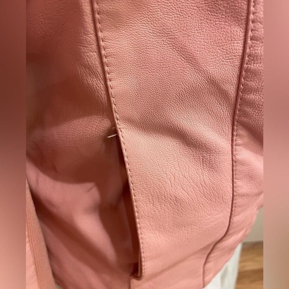 Baccini Faux Leather Pink Jacket - Picture 7 of 11